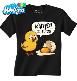 Dětské tričko Vyděšené Kuře Kámo_ Jsi to ty.jpg