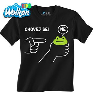 Dětské tričko Neposlušná Žába Chovej se! Ne.jpg