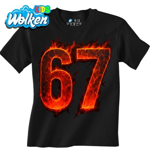 Obrázek produktu Dětské tričko Lávové 67 Six Seven