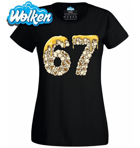 Obrázek produktu Dámské tričko Six Seven z Popcornu 67 Meme