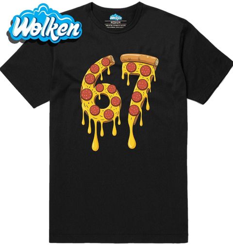 Obrázek produktu Pánské tričko Sýrová Pizza 67 Six Seven Meme