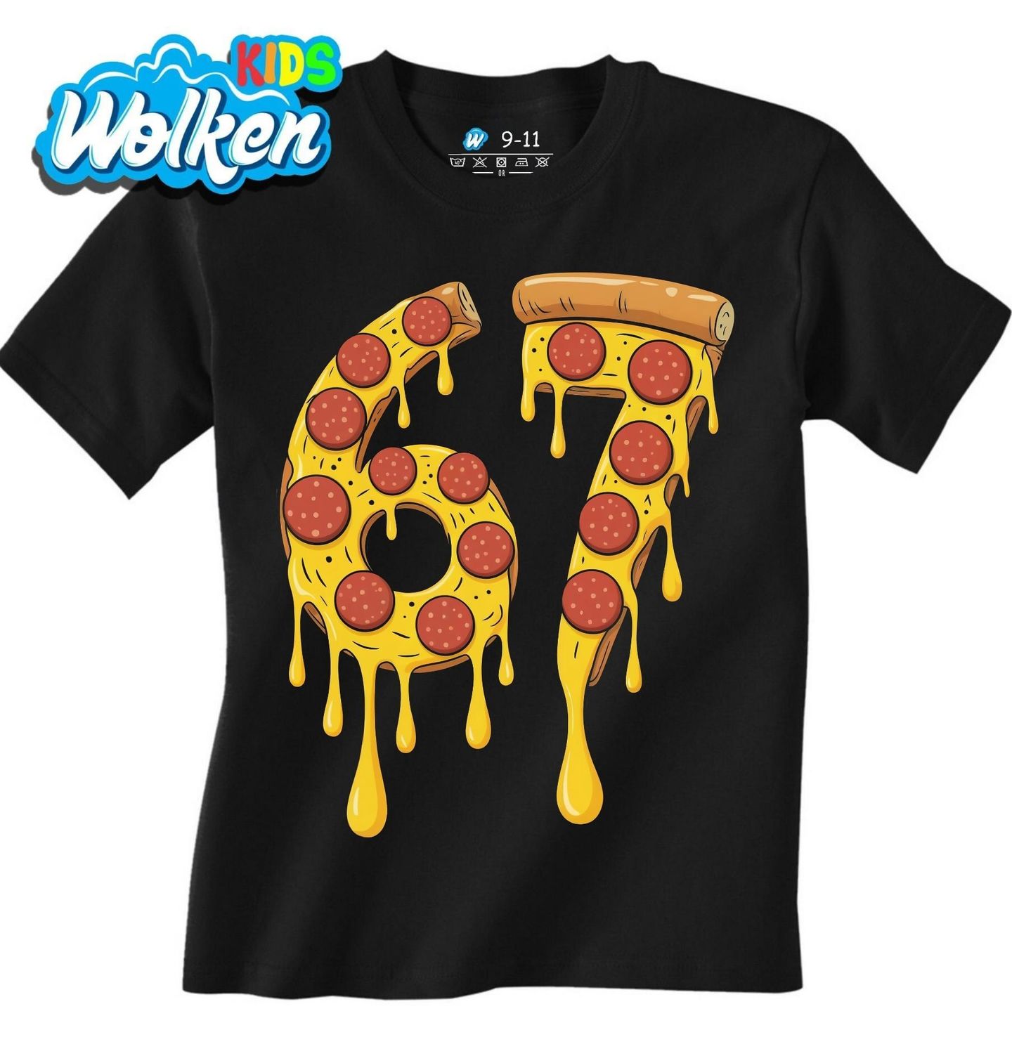 Dětské tričko Sýrová Pizza 67 Six Seven Meme.jpg