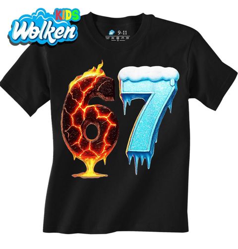 Obrázek produktu Dětské tričko Žhavě Ledová 67 Six Seven Meme