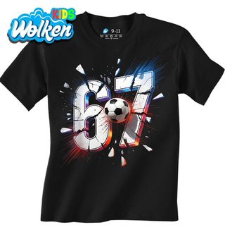 Dětské tričko Střela Fotbalového Míče 67 Six Seven.jpg