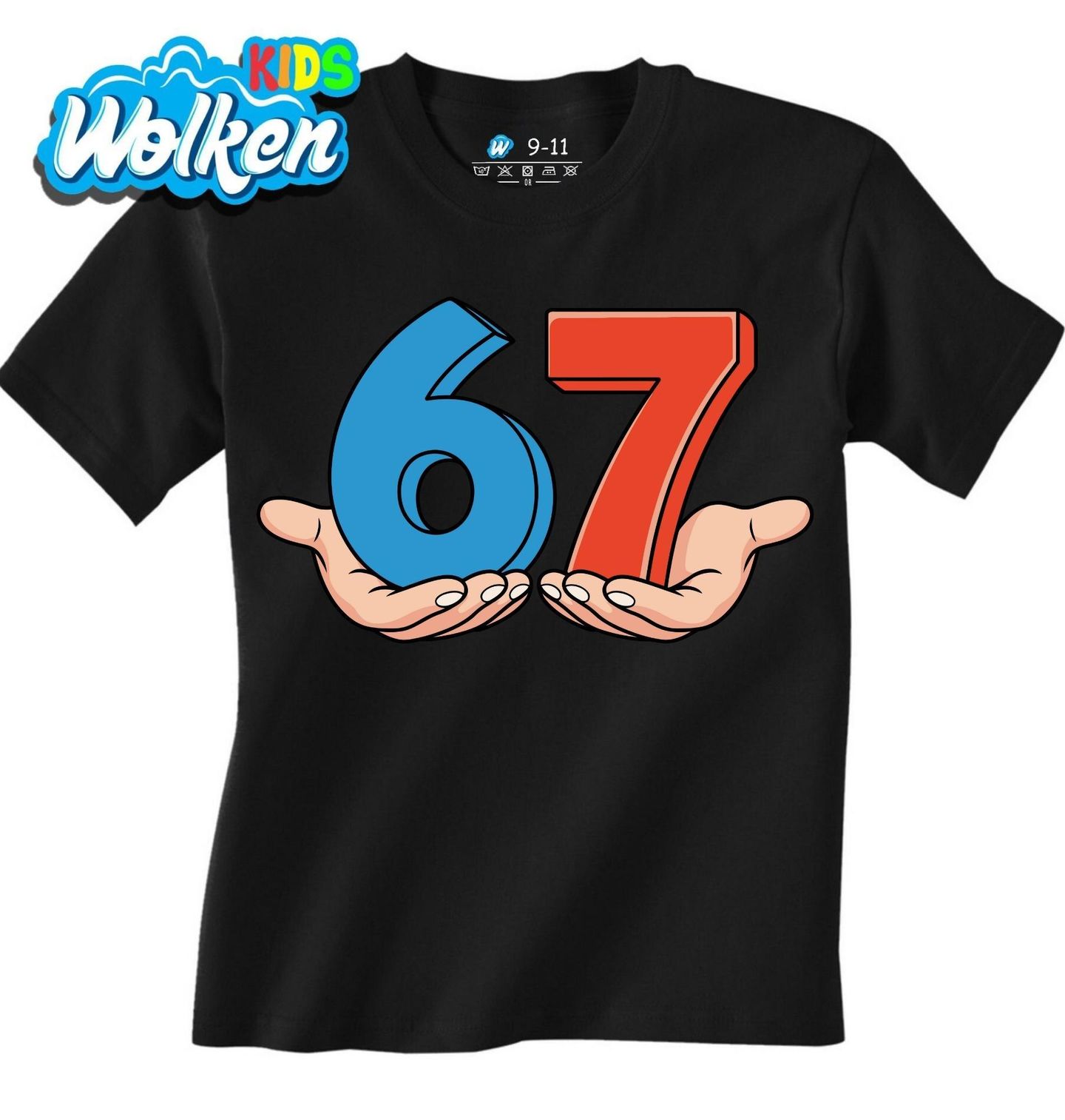 Dětské tričko Meme 67 na Dlani Six Seven.jpg