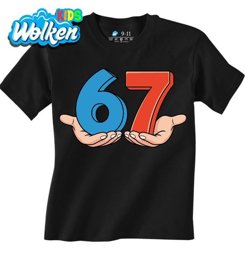 Obrázek produktu Dětské tričko Meme 67 na Dlani Six Seven