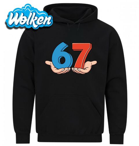 Obrázek produktu Pánská mikina Meme 67 na Dlani Six Seven
