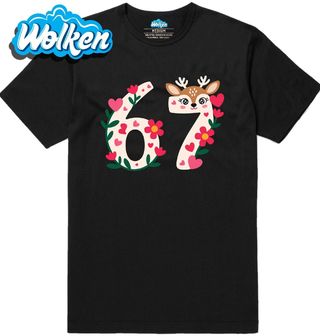 Pánské tričko Roztomilý Sob 67 Six Seven Meme.jpg