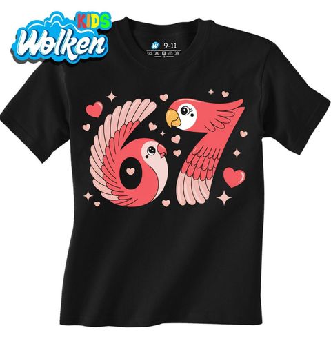 Obrázek produktu Dětské tričko Zamilovaní Papoušci 67 Six Seven