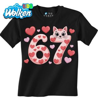 Dětské tričko Zamilovaná Kočka 67 Six Seven.jpg