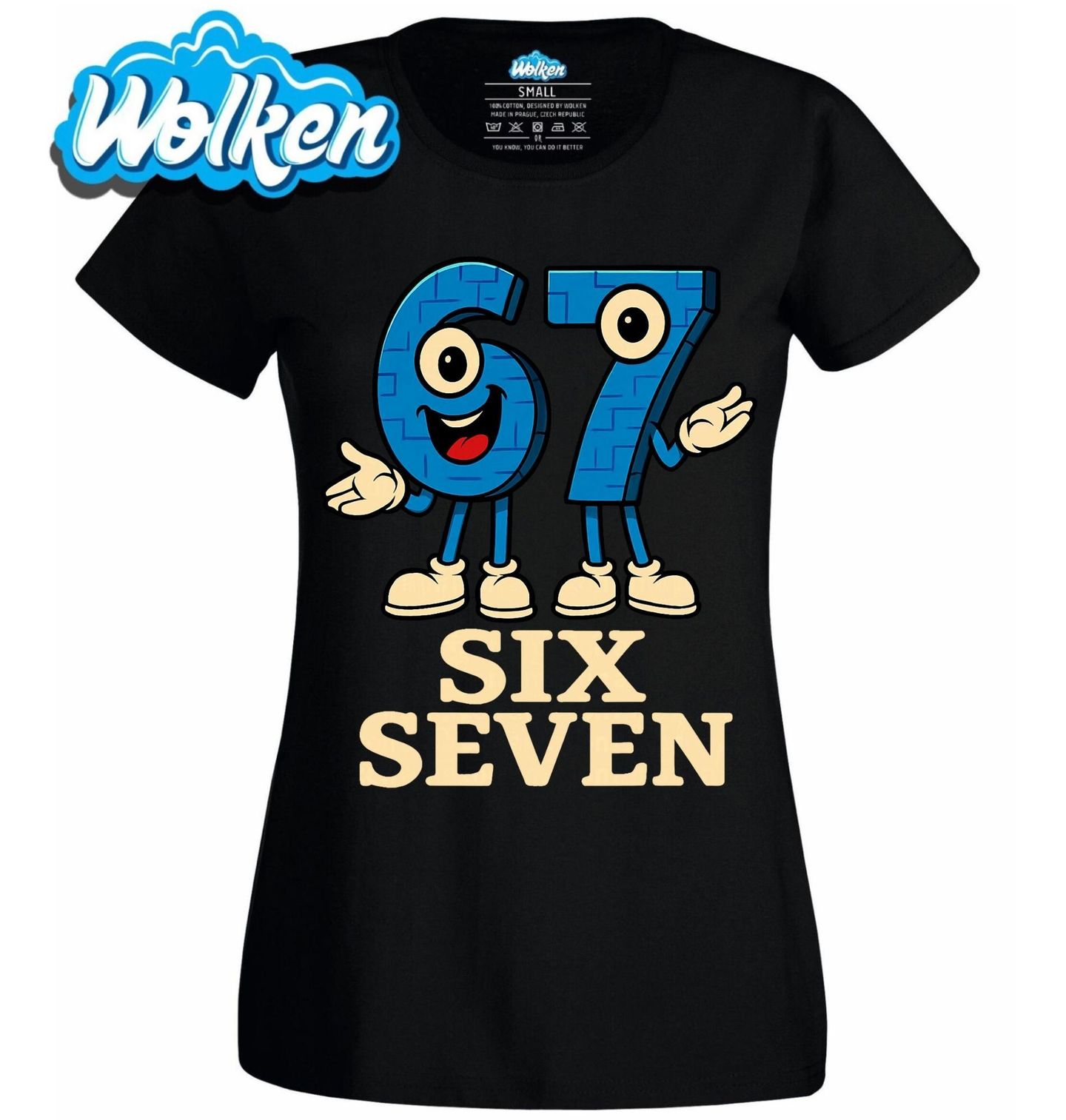 Dámské tričko Meme Přátelé 67 Six Seven.jpg