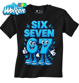 Dětské tričko Modré Postavičky 67 Six Seven.jpg