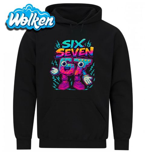 Obrázek produktu Pánská mikina Neonové Graffiti 67 Six Seven. 