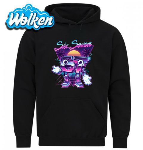 Obrázek produktu Pánská mikina Retro Meme 67 Six Seven 80s