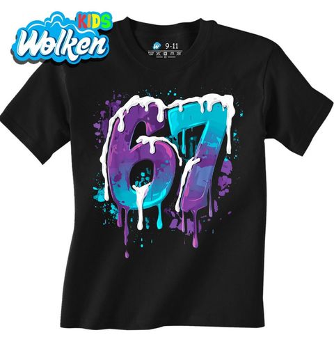 Obrázek produktu Dětské tričko Street-art Graffiti 67 Six Seven