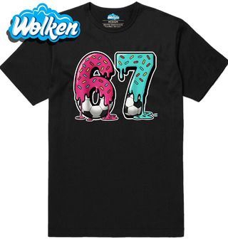 Pánské tričko Sladké Číslo Fotbalisty 67 Six Seven.jpg