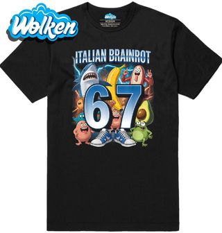 Pánské tričko 67 v Teniskách Six Seven Italian Brainrot.jpg