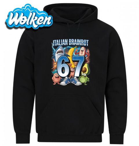 Obrázek produktu Pánská mikina 67 v Teniskách Six Seven Italian Brainrot