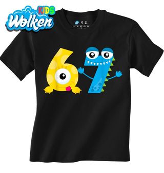 Dětské tričko Monster Numbers 67 Six Seven.jpg