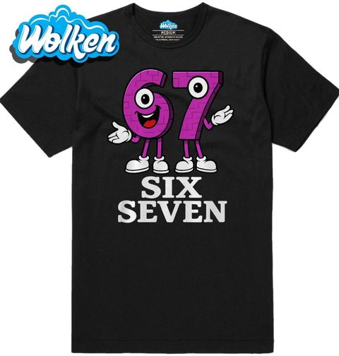 Obrázek produktu Pánské tričko Fialová Čísla 67 Six Seven