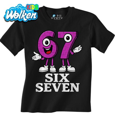 Obrázek produktu Dětské tričko Fialová Čísla 67 Six Seven