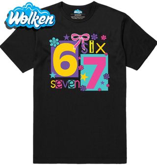 Pánské tričko Květinový Meme 67 Six Seven.jpg