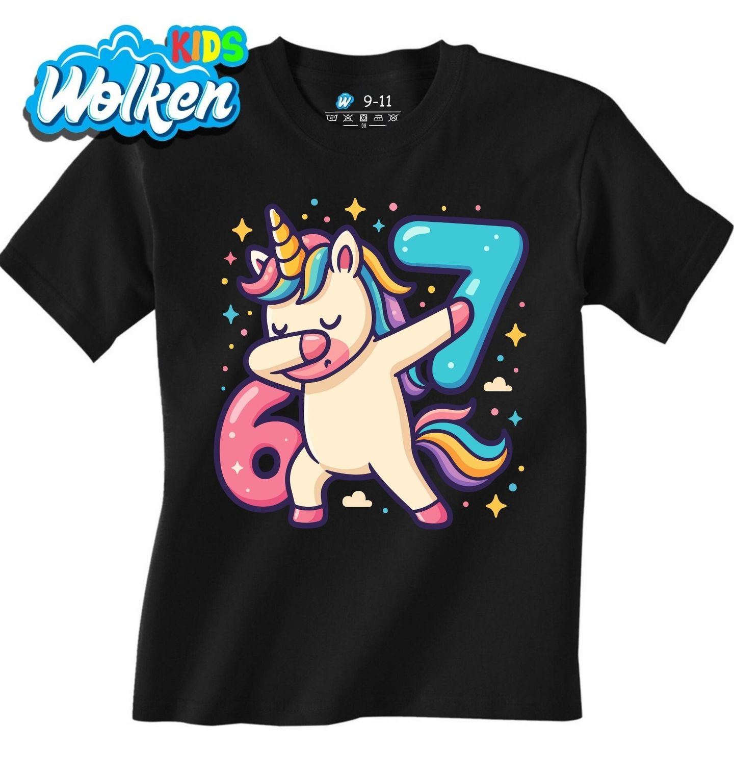 Dětské tričko Dabující Jednorožec 67 Six Seven.jpg