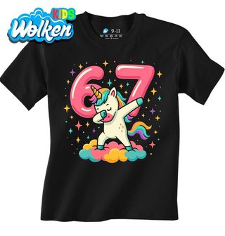 Dětské tričko Dabující Jednorožec na Mráčku 67 Six Seven.jpg