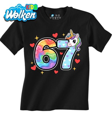 Obrázek produktu Dětské tričko Jednorožec 67 Six Seven Meme