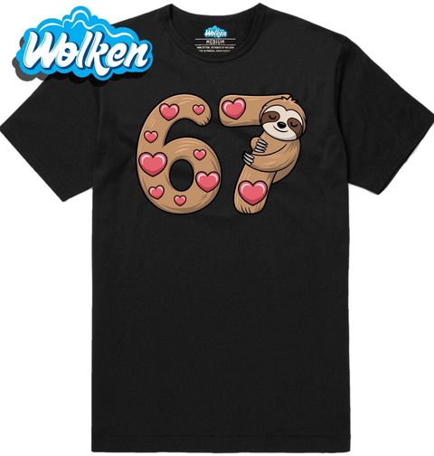 Obrázek produktu Pánské tričko Roztomilý Lenochod 67 Six Seven Meme