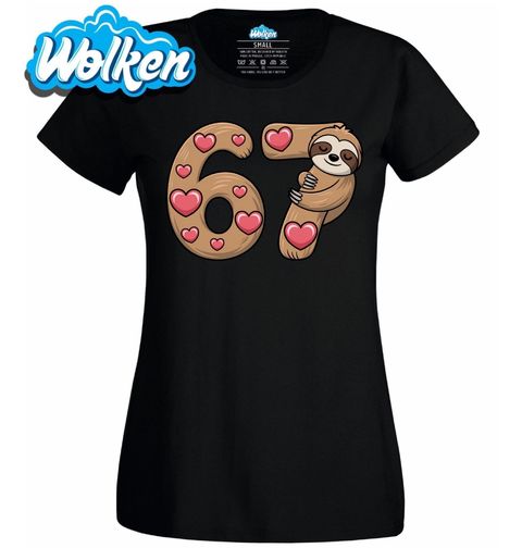 Obrázek produktu Dámské tričko Roztomilý Lenochod 67 Six Seven Meme