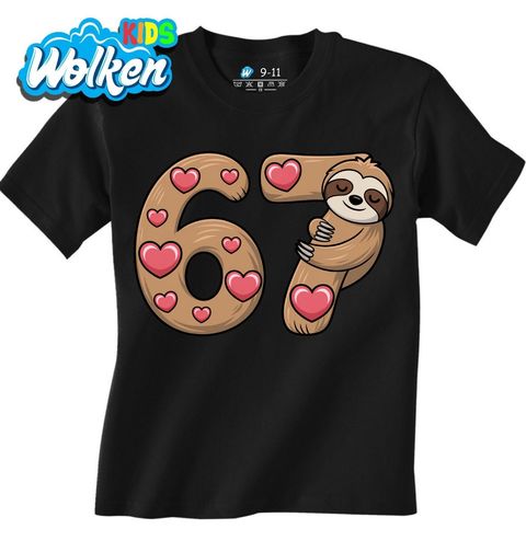 Obrázek produktu Dětské tričko Roztomilý Lenochod 67 Six Seven Meme