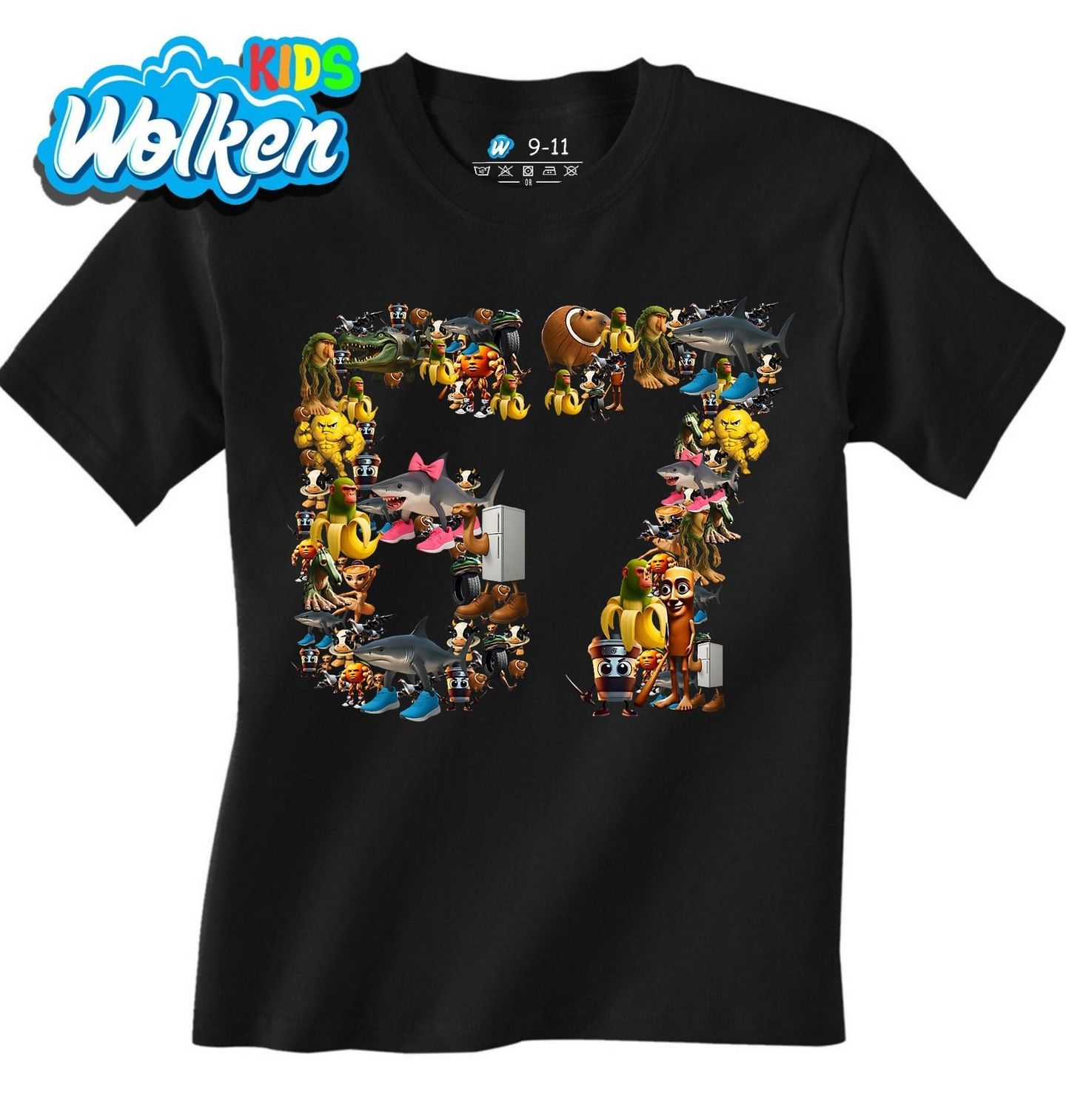 Dětské tričko Italský Brainrot 67 Six Seven.jpg