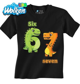 Dětské tričko Roztomilý Dinosaurus 67 Six Seven.jpg