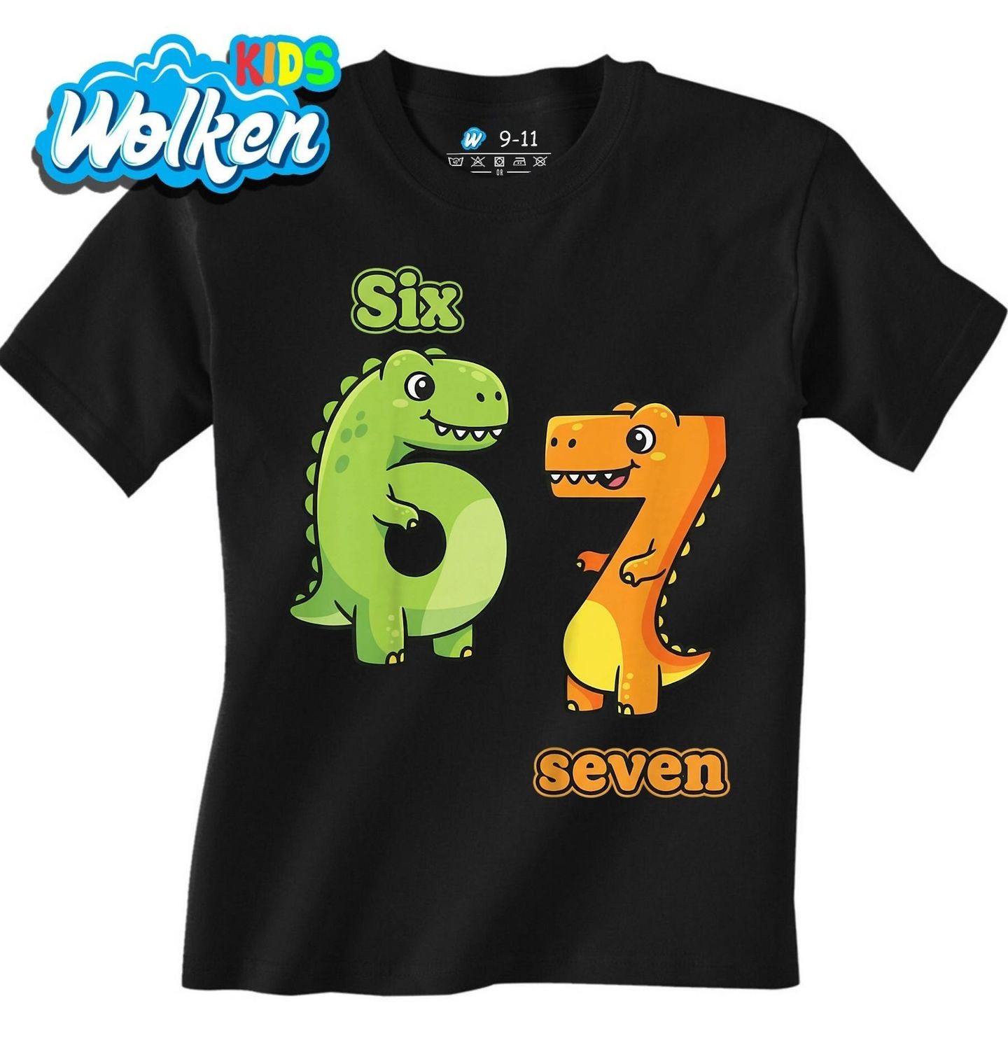 Dětské tričko Roztomilý Dinosaurus 67 Six Seven.jpg