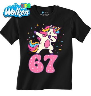 Dětské tričko Dabující Jednorožec ve Hvězdách 67 Six Seven.jpg