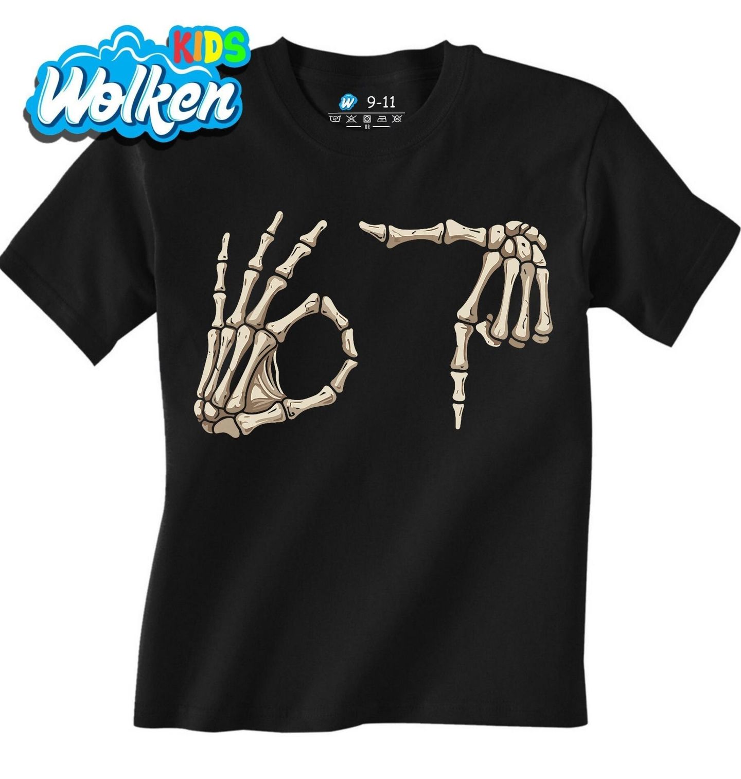 Dětské tričko Ruce Kostlivce 67 Six Seven Meme.jpg