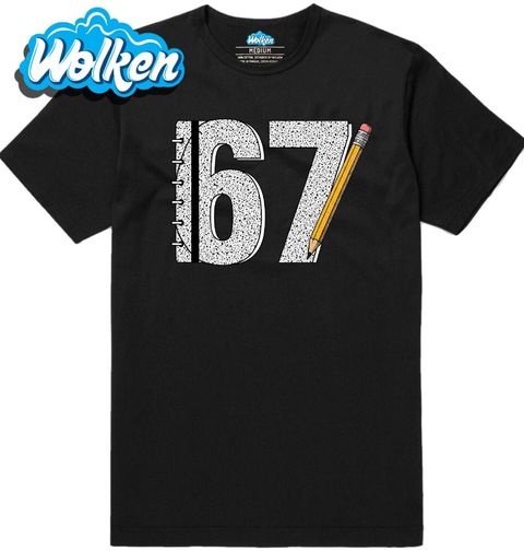 Obrázek produktu Pánské tričko Školní Sešit 67 Six Seven