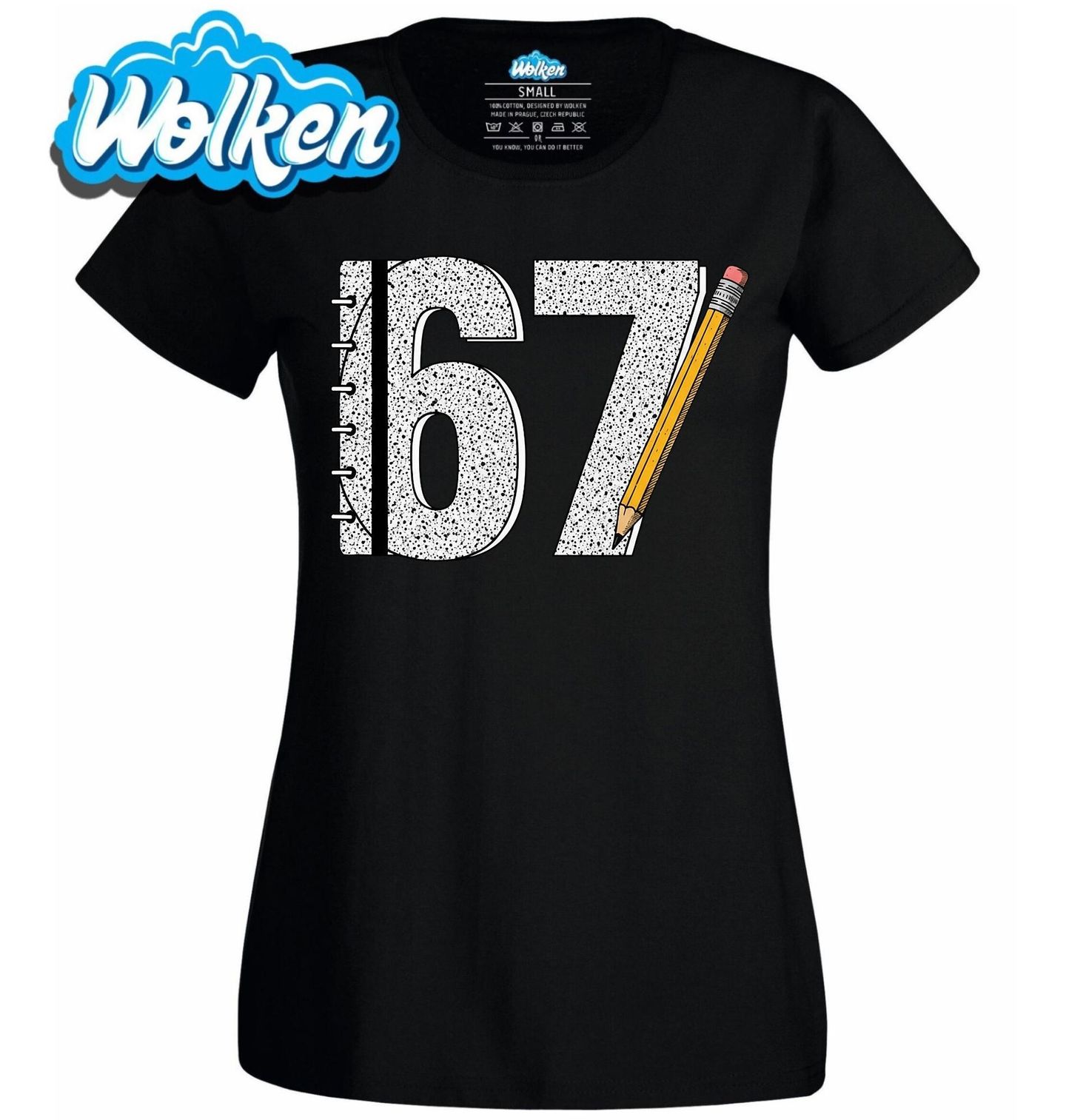 Dámské tričko Školní Sešit 67 Six Seven.jpg