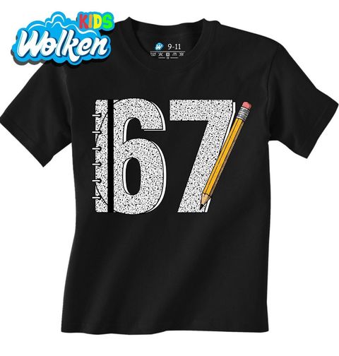 Obrázek produktu Dětské tričko Školní Sešit 67 Six Seven