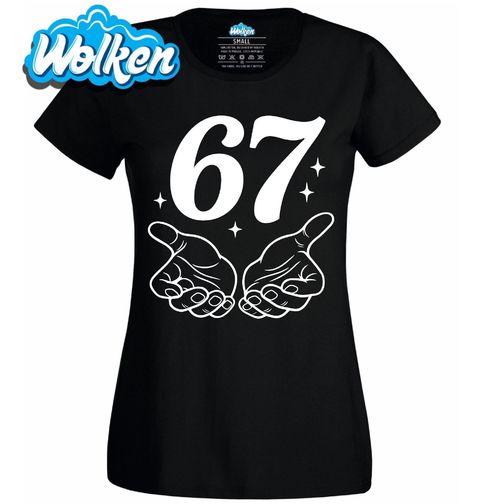 Obrázek produktu Dámské tričko Dotek 67 Six Seven Meme