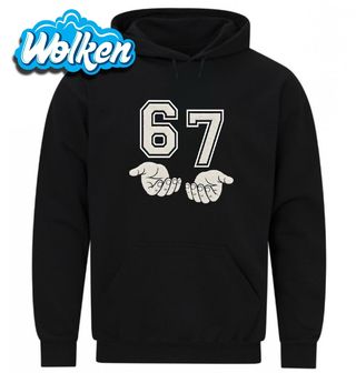 Mikina Školní Meme 67 v Sametových Rukou Six Seven.jpg