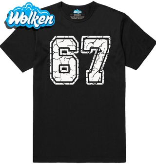 Pánské tričko Popraskané Číslo 67 Six Seven Meme.jpg