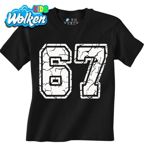 Obrázek produktu Dětské tričko Popraskané Číslo 67 Six Seven Meme