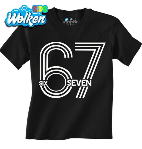 Obrázek produktu Dětské tričko Retro Line Art 67 Six Seven Meme