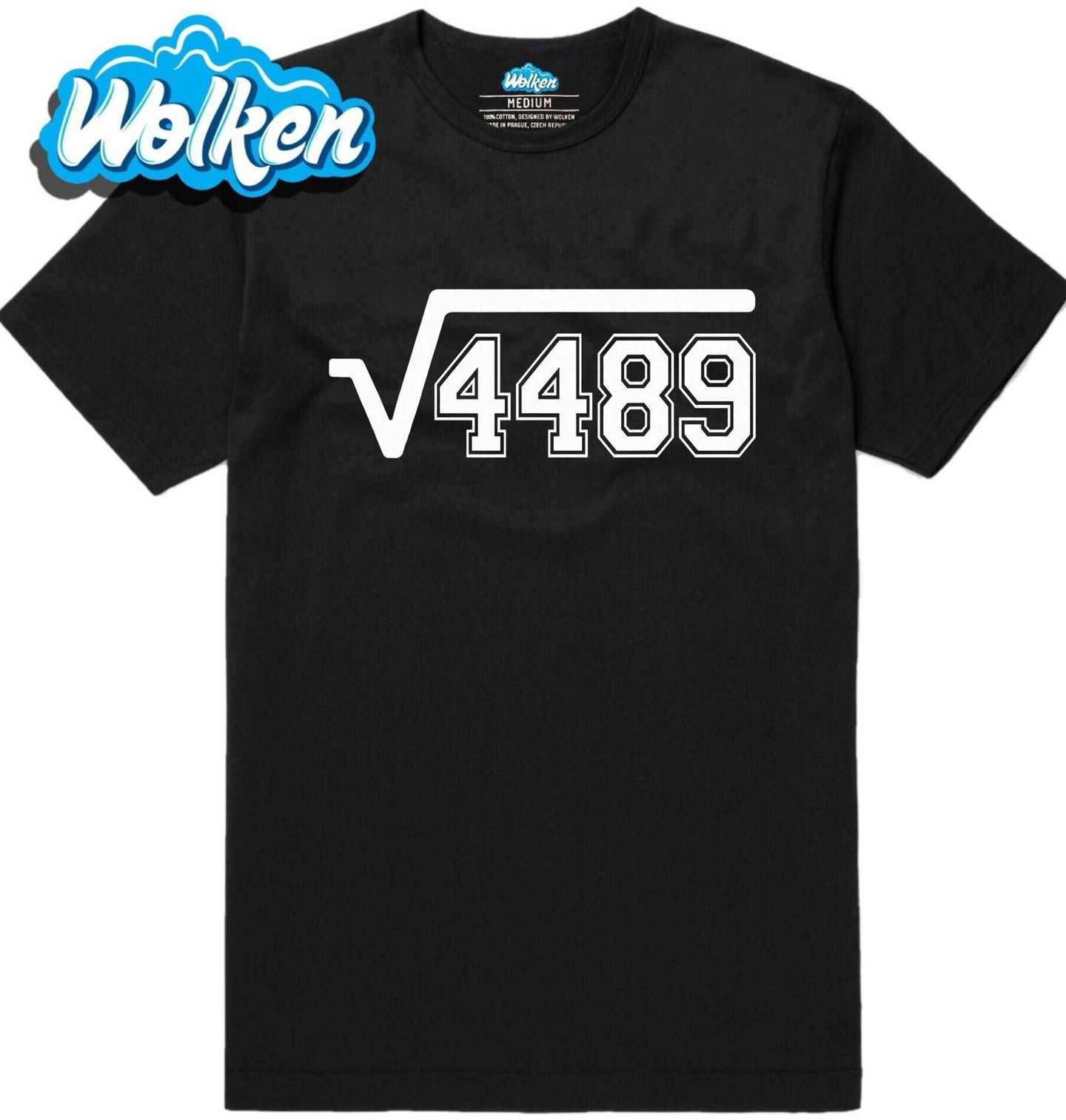 Pánské tričko Odmocnina √4489 = 67 Six Seven Meme.jpg