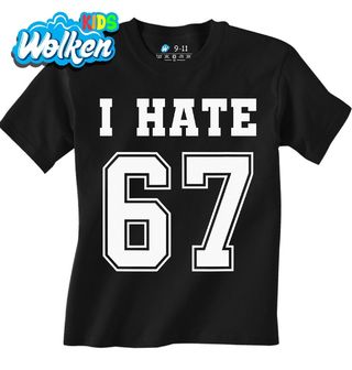 Dětské tričko Nesnáším 67 I Hate 67 Six Seven Meme.jpg