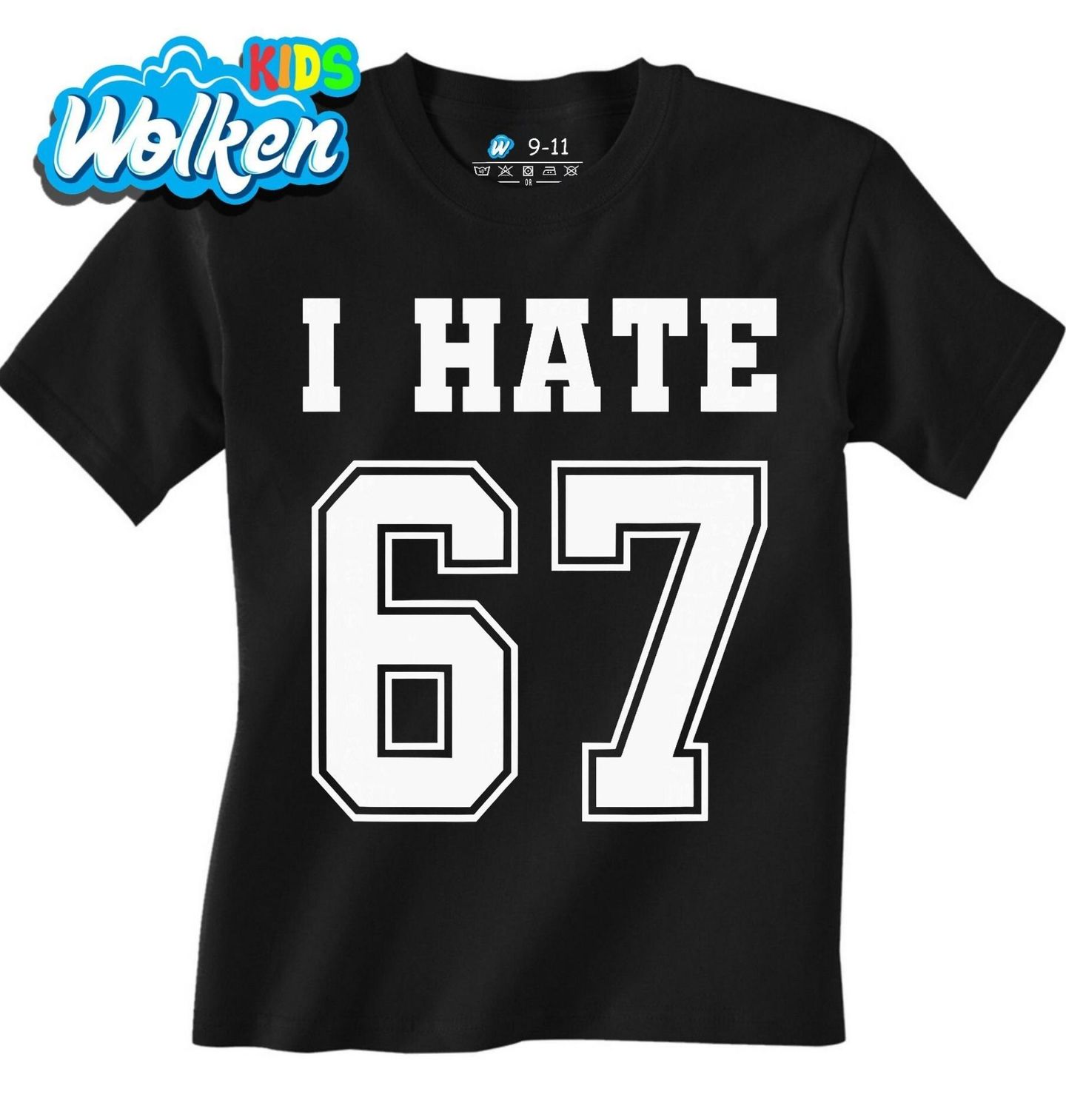 Dětské tričko Nesnáším 67 I Hate 67 Six Seven Meme.jpg