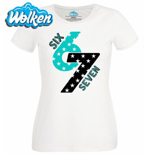 Obrázek produktu Dámské tričko Hvězdné Číslo 67 Six Seven Meme