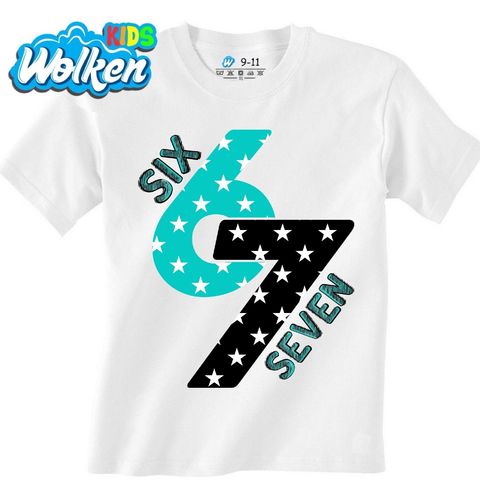 Obrázek produktu Dětské tričko Hvězdné Číslo 67 Six Seven Meme